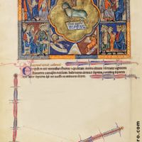f. 5v, The vision of the Lamb in heaven