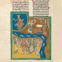 f. 11B, L’ange de la sixième trompette : les anges du fleuve Euphrate