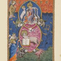 f. 6r, The sealed book and the Lamb