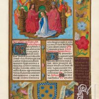 f. 437r, Apologie der Krönung der Königin Isabella - Die Krönung der Jungfrau