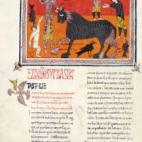 f. 198v, Der Triumph des Reiters über die Bestie