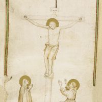 Crucifixión con la Virgen y san Francisco de Asís