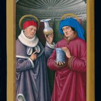 f. 173v, Die heiligen Cosmas und Damian