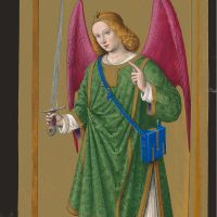 f. 165v, El arcángel san Rafael