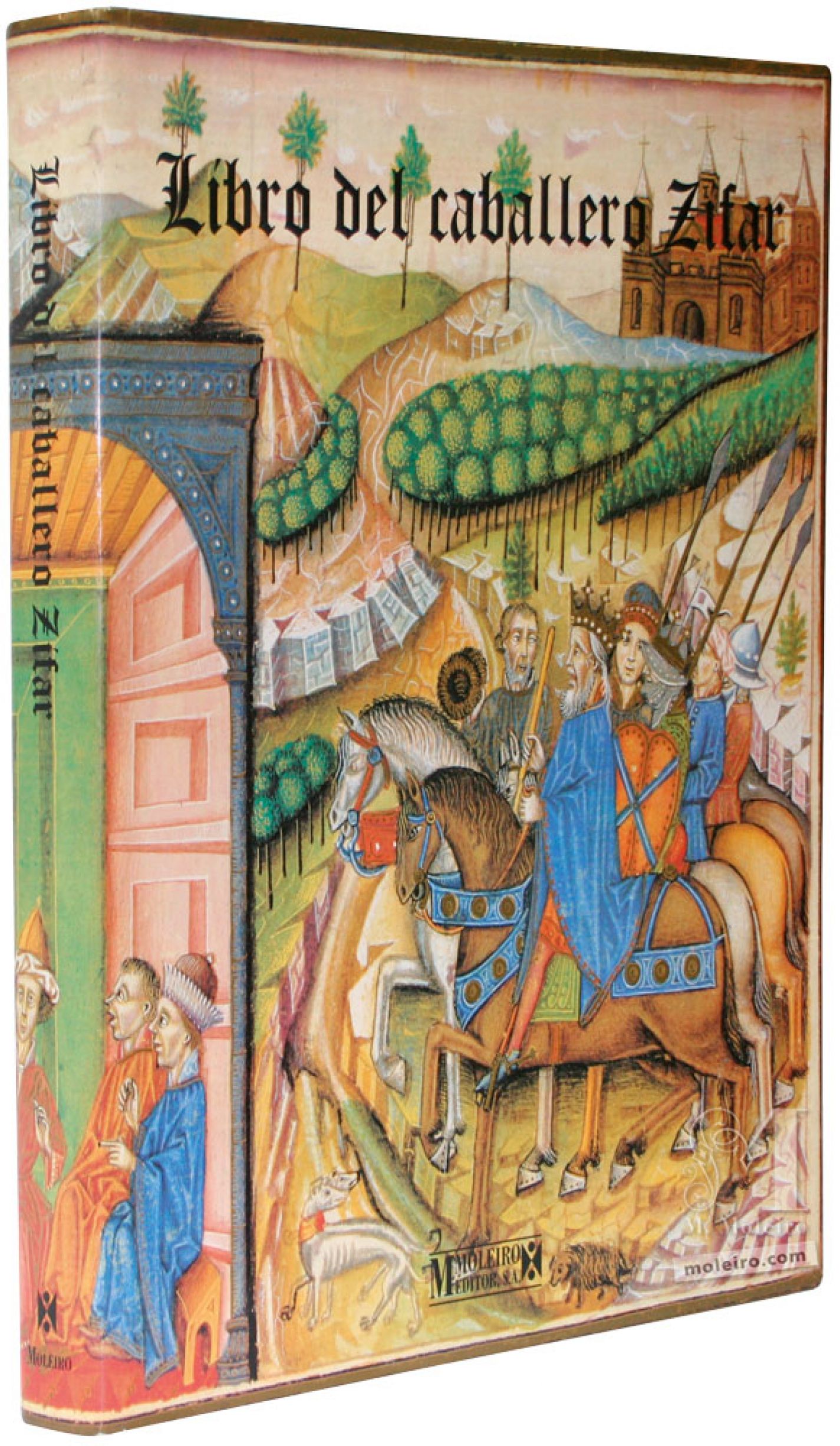 Presentación de la portada y lomo del libro de arte Libro del Caballero Zifar