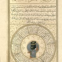 f. 74v, L’immagine della qibla del mondo, la Maestosa Kaaba