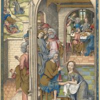 Last Supper and the Washing of Feet (f. 59v)