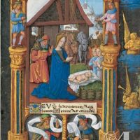 f. 25r, Prime: Nativity scene