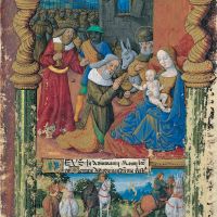 f. 31r, Sixth: The adoration of the Magi