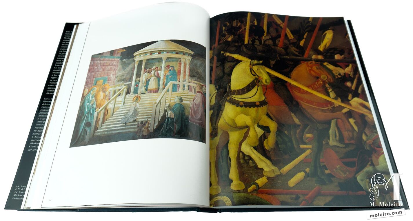 Paolo Uccello, Batalla de San Romano, detalle, Florencia, Galleria degli Uffizi 