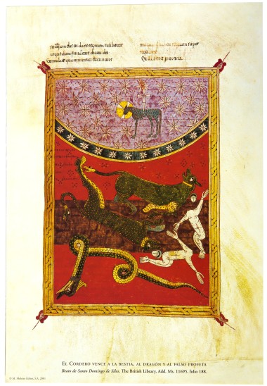 Carpeta de 12 pósters del Beato de Liébana, códice de Santo Domingo de Silos 12 p�sters de alta calidad de 285 � 420 mm