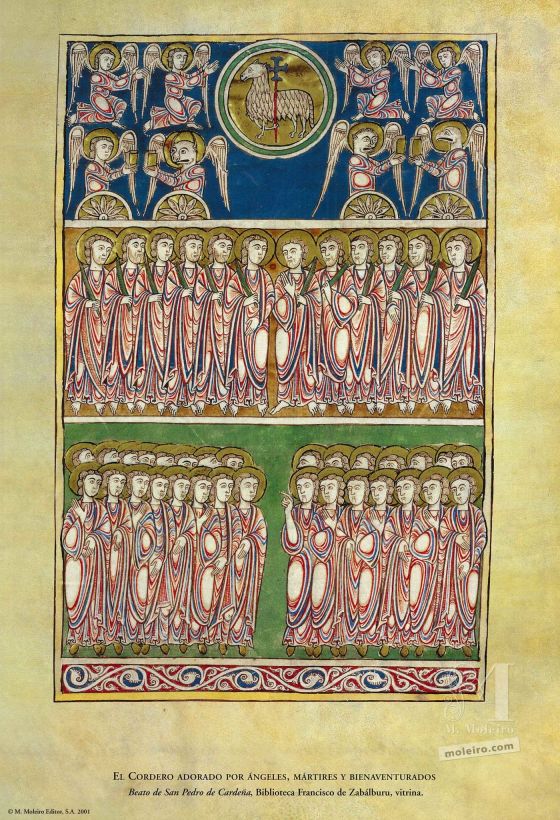 Cartella di 12 poster dei beati di Liebana, di San Andrés di Arroyo, San Domenico di Silos, San Pietro di Cardeña e San Salvatore di Tábara. 