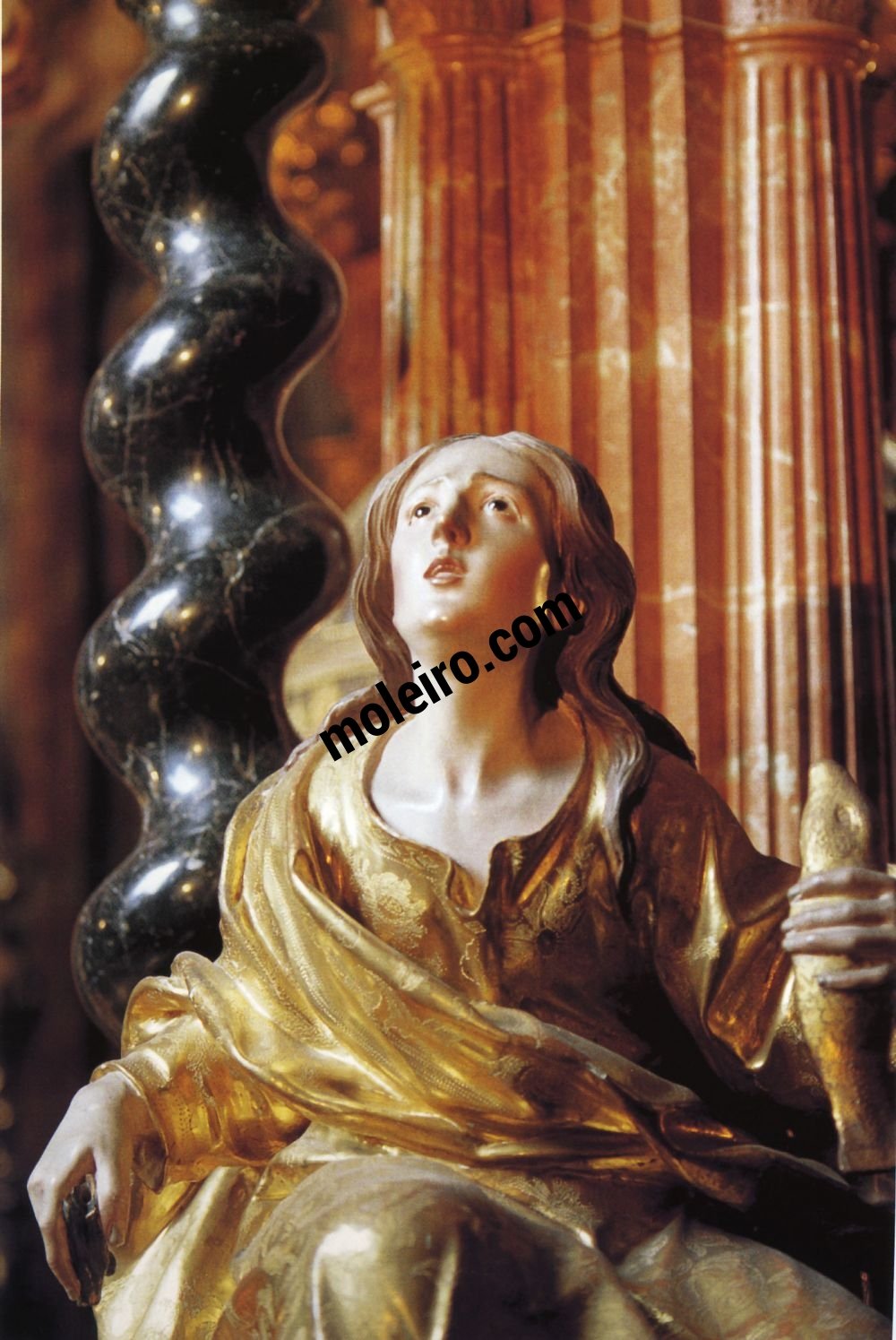 El Arte Barroco en España y Portugal Francisco Hurtado Izquierdo, estátua policromada do tabernáculo da cartuxa de Granada, 1704-1720.