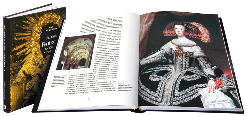 El Arte Barroco en España y Portugal Portada y lomo de El Arte Barroco en España y Portugal. Imagen del interior del libro