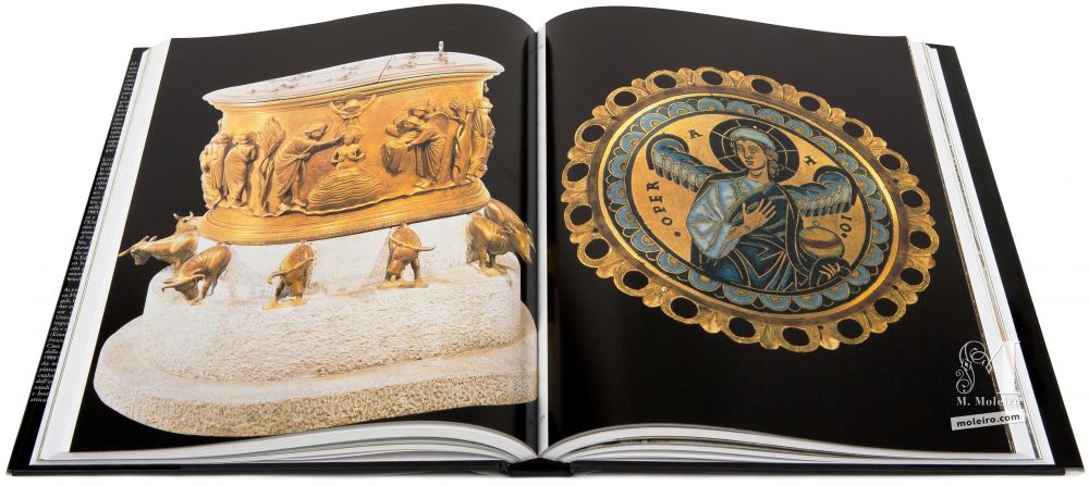 El Arte en la Edad Media Pila bautismal encargada por el abad Hellinus y Retablo de San Remaclo