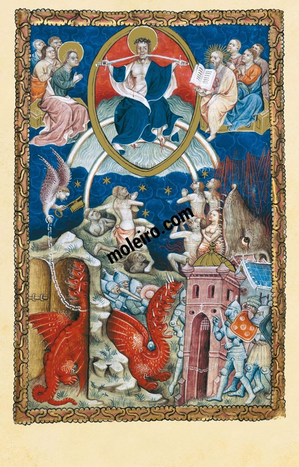 F 18r El Juicio Final Satanas Mil Anos Encadenado