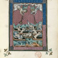 f. 73r, La première résurrection (Apocalypse, 20, 4-6)