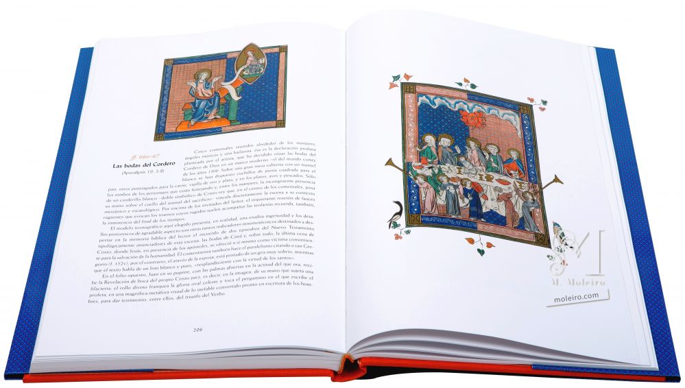 L’Apocalypse 1313 Folios 66v-67 Les noces de l’Agneau (Apocalypse, 19, 5-8)