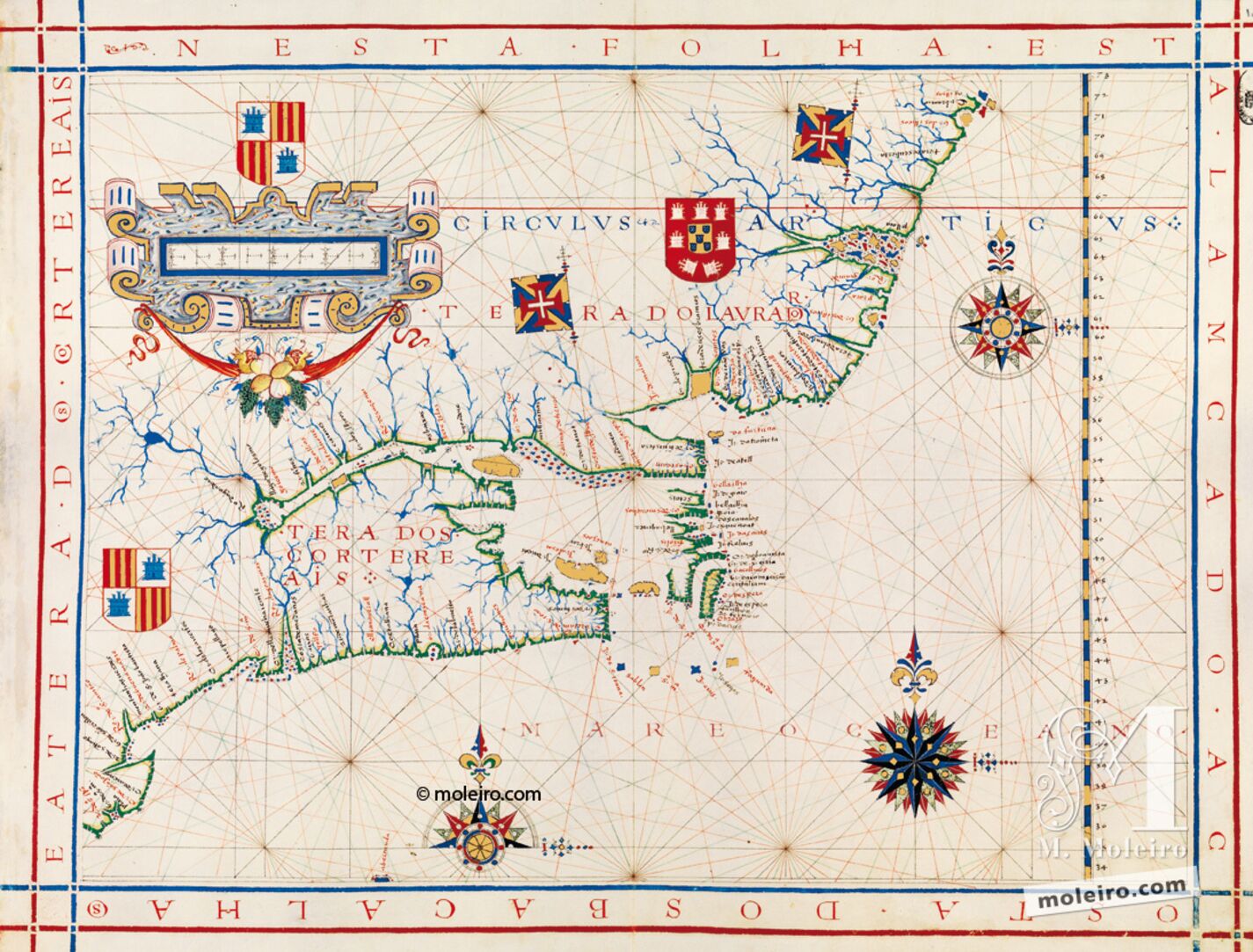 Mapa 10: Costa oriental de Canadá y Norteamérica