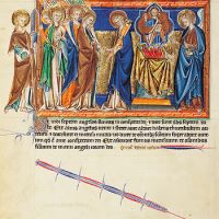 f. 15v, Le septime sceau: les anges reoivent les trompettes 