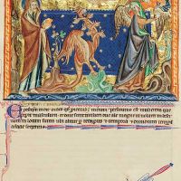 f.  31r. Il drago insegue la donna