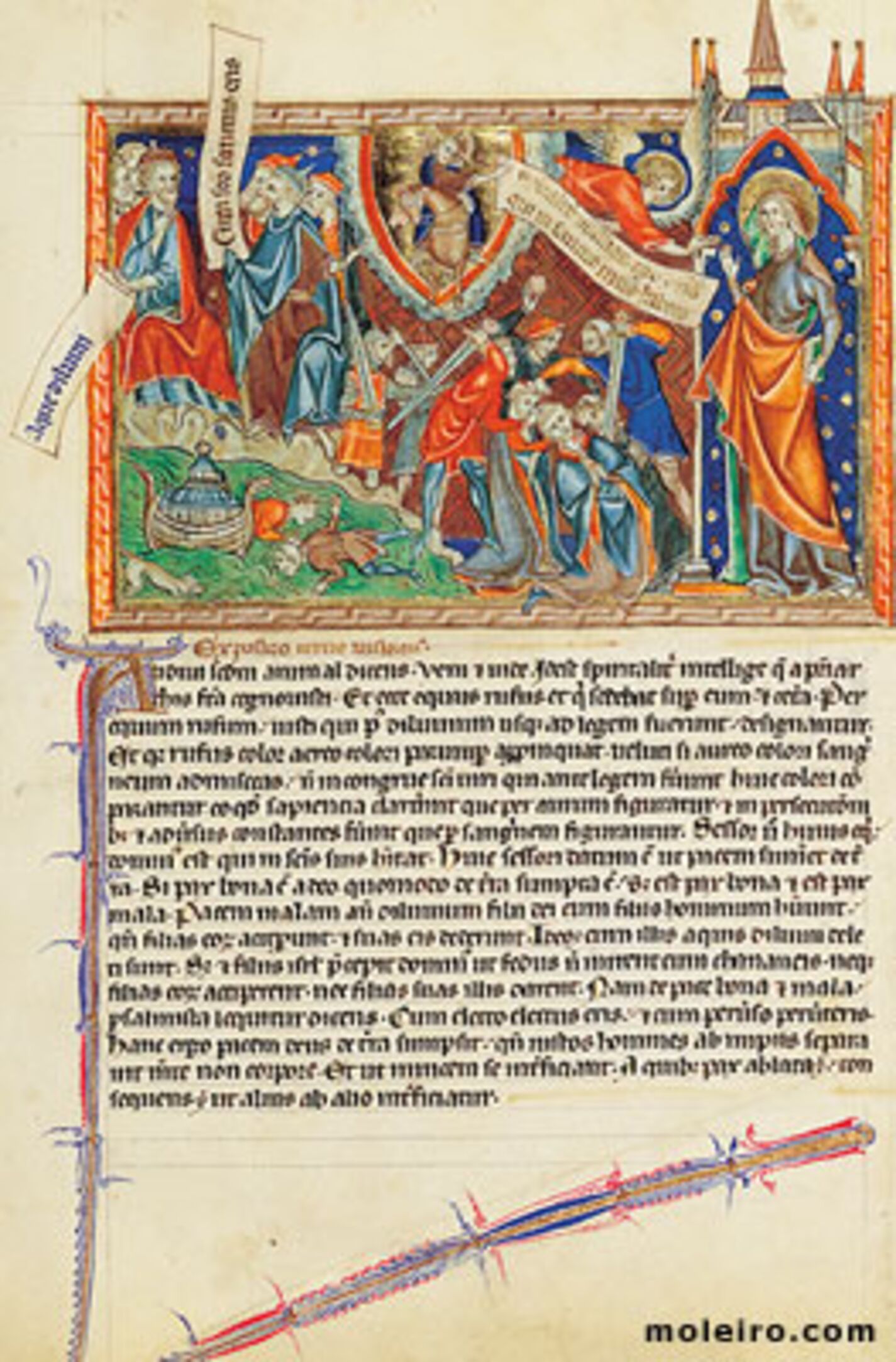 f. 9r, Los que vivieron despus  del Diluvio