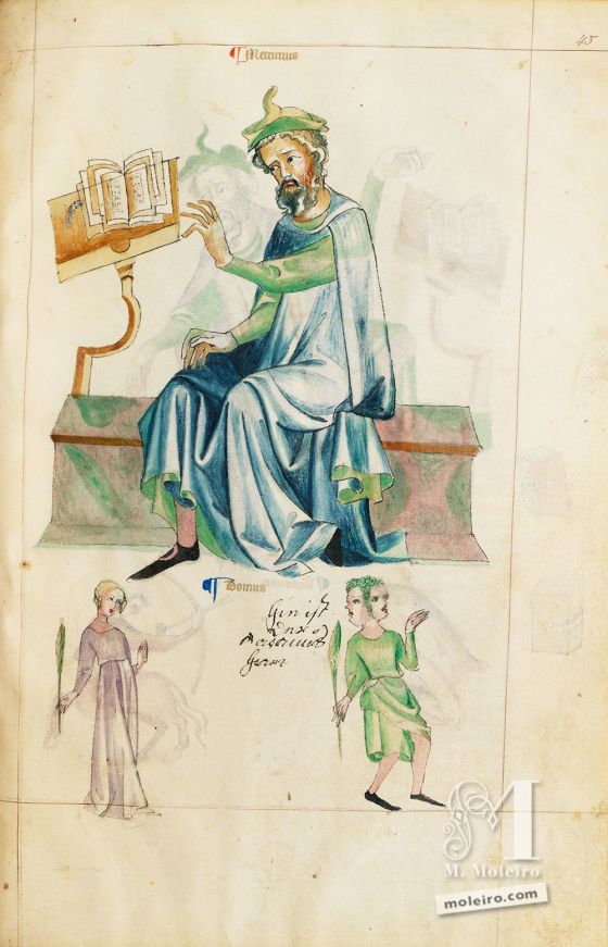 Mercurio, f. 42v. Trattato di Albumasar (Liber Astrologiae), Ms. Sloane 3983, metà del XV secolo.