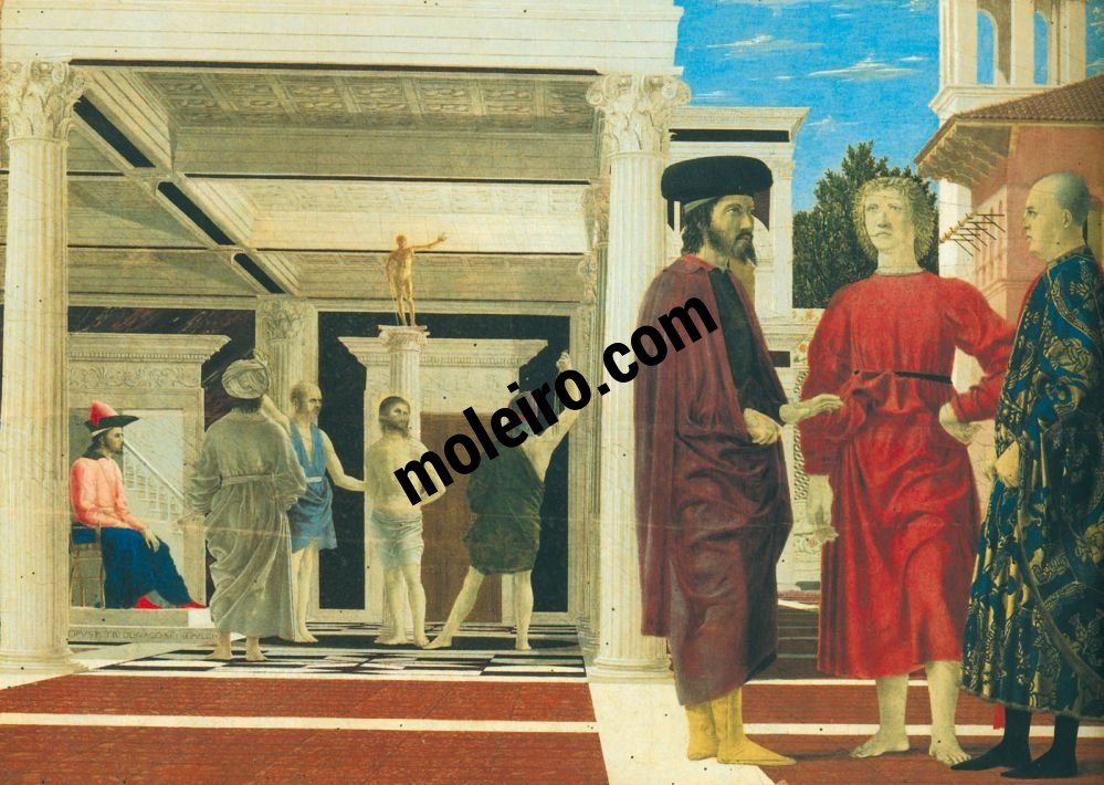 El Arte en el Renacimiento Piero della Francesca, Flagelacin, Urbino, Galera Nacional de las Marcas 
