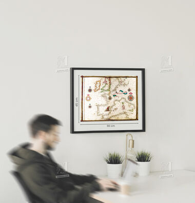 Mapa del Oeste de Europa del Atlas Universal, de Diogo Homem 1 mapa casi-original