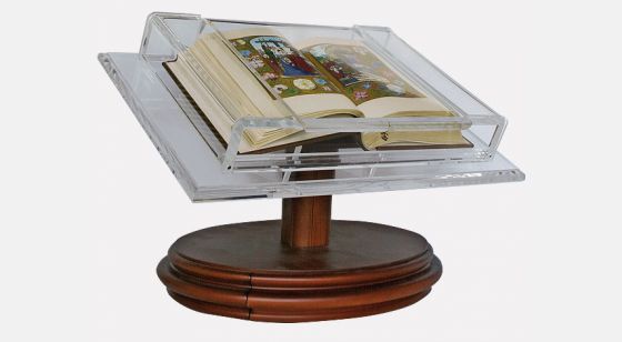Atril-expositor para códices medianos