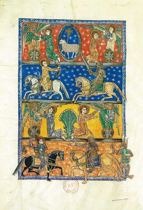 Folder of 12 art prints from the Arroyo Beatus The Arroyo Beatus, f. 70v