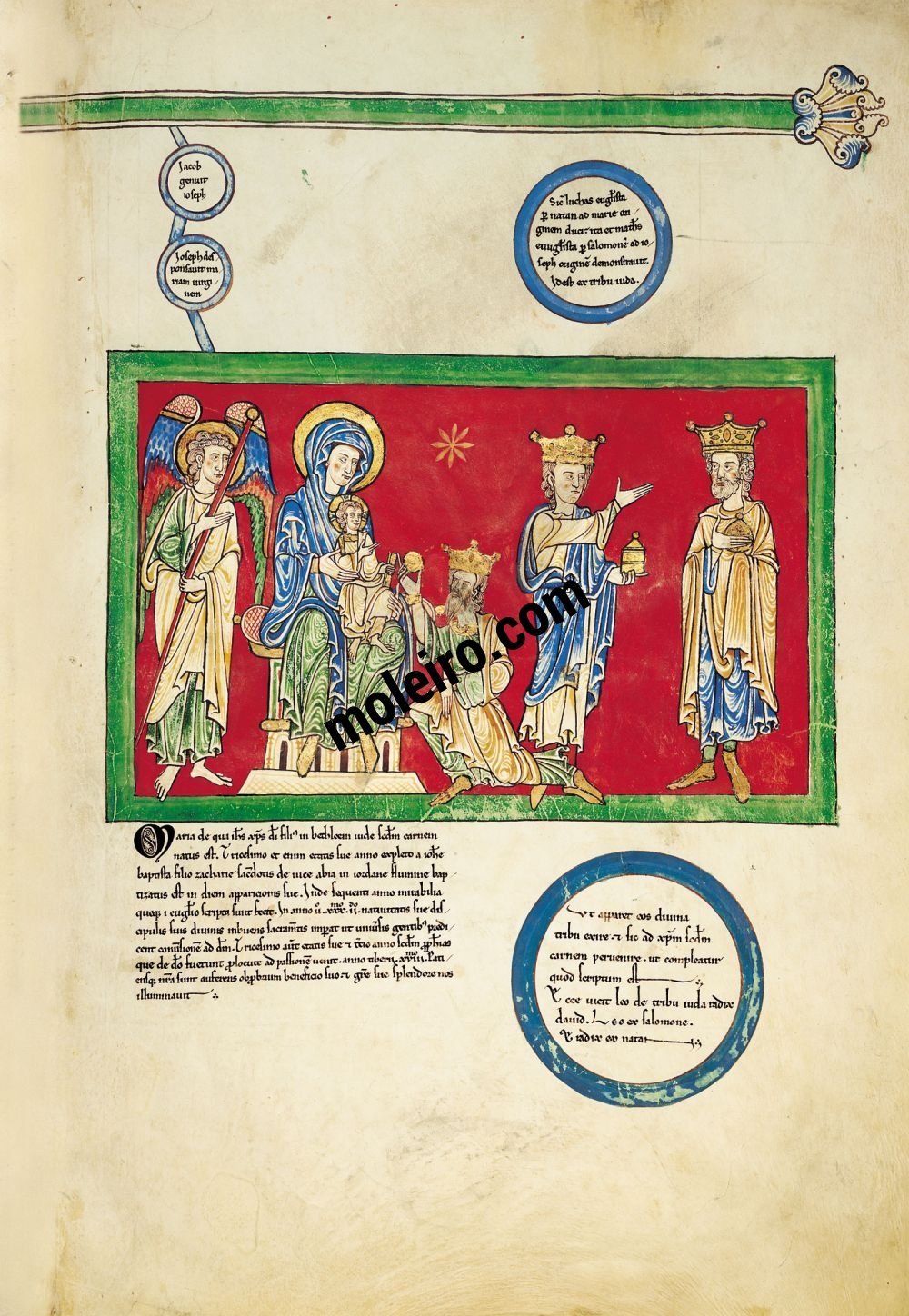 Beatus von Cardeña f. 2C, Verkündigung/Epiphanie
