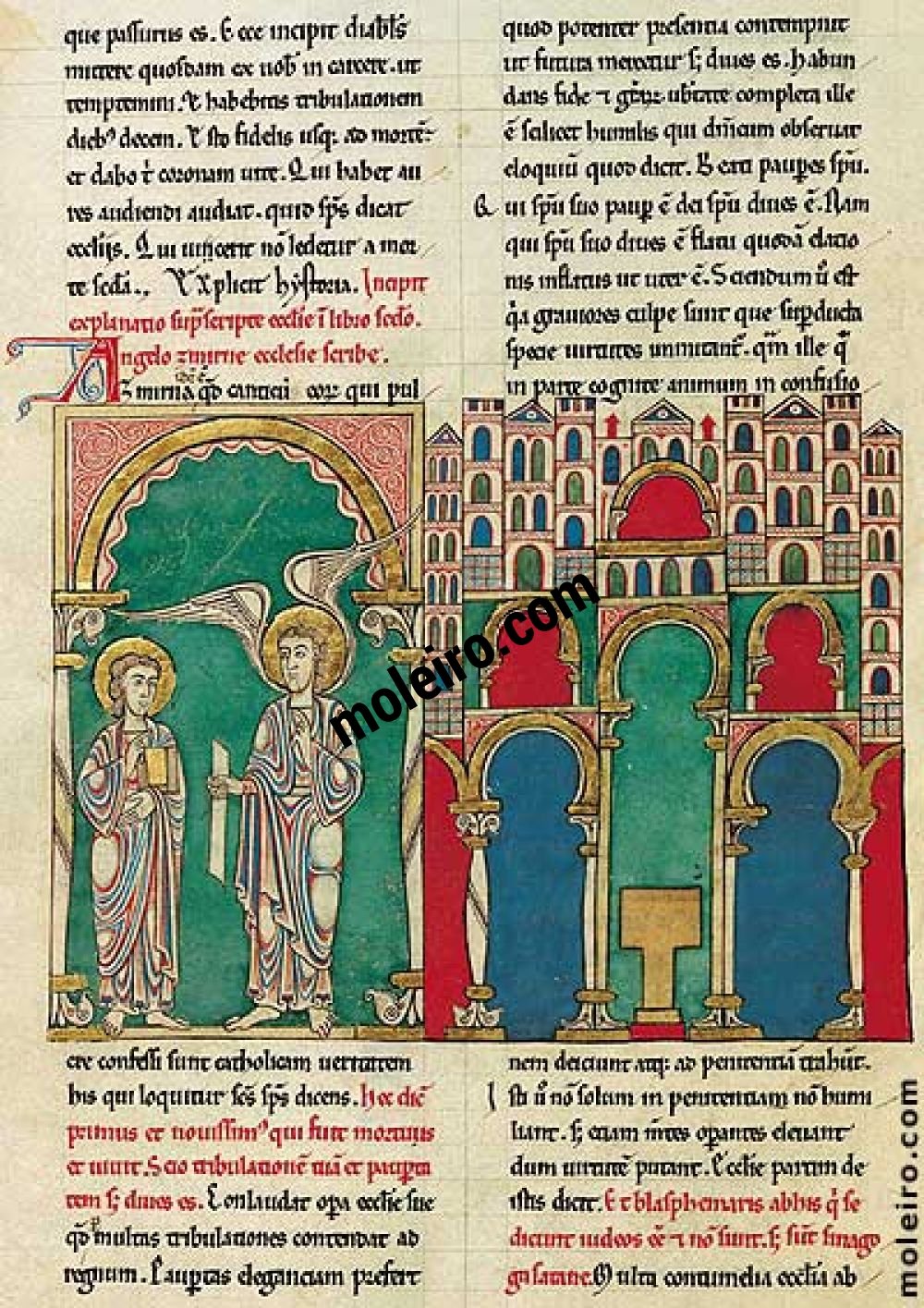 Beato di Cardeña f. 44v, Il messaggio alla Chiesa di Smirna