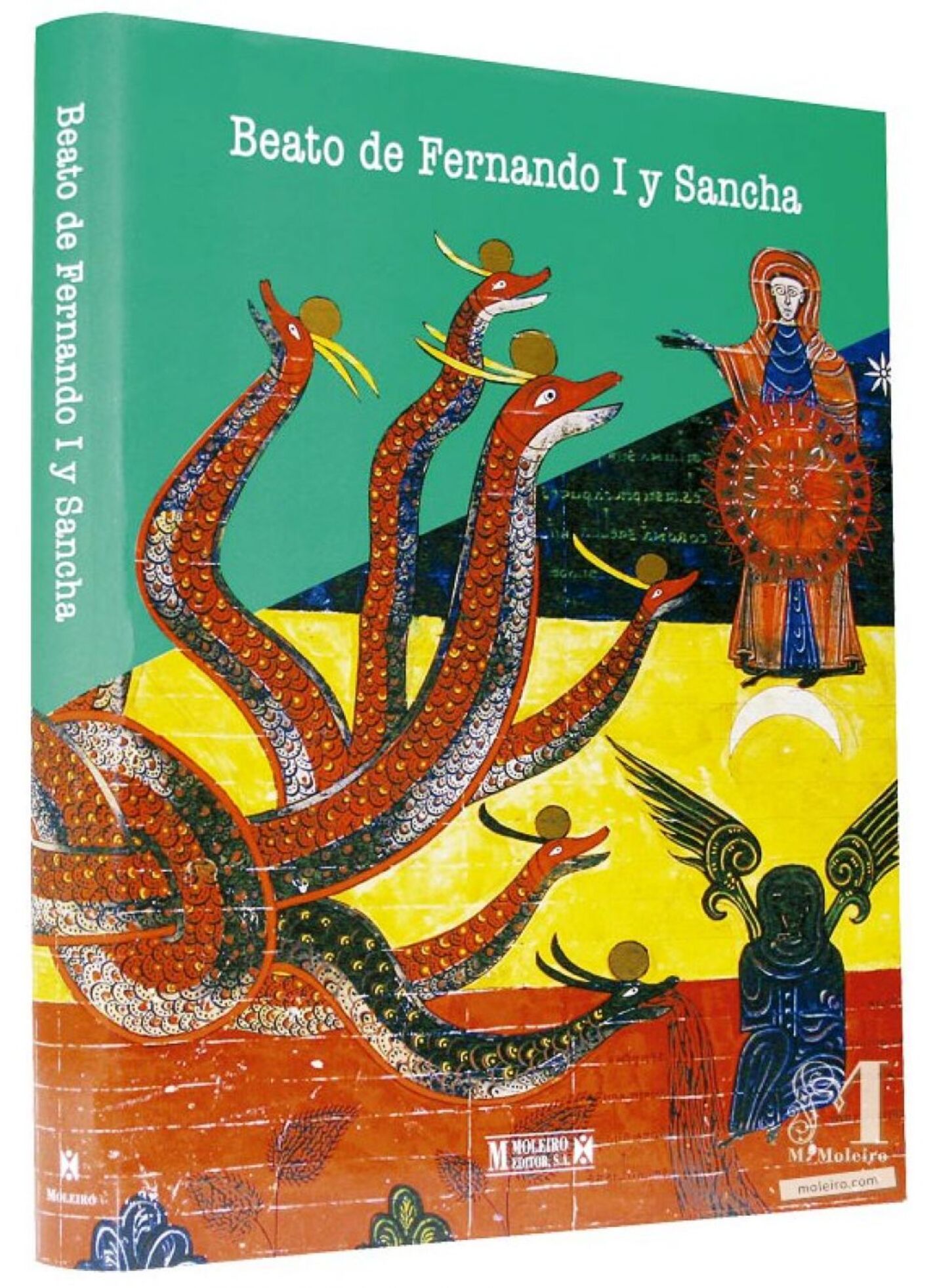 Detalle de la portada y lomo del libro de arte del Beato de Fernando I y Sancha