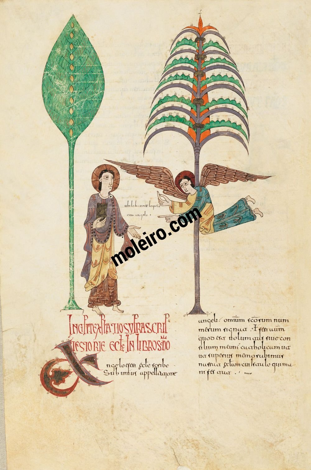 Béatus de Gérone f. 70v, Message à l’Eglise d’Ephèse
