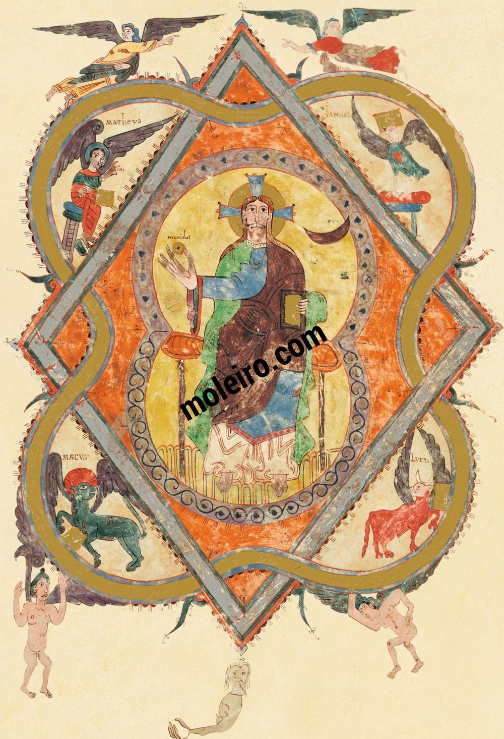 Béatus de Gérone f. 2r, Maiestas Domini