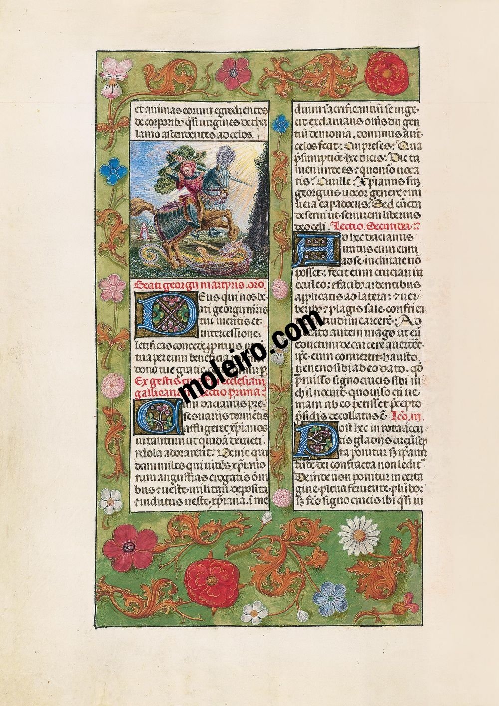 Brevier von Isabella der Katholischen f. 363v, Georg