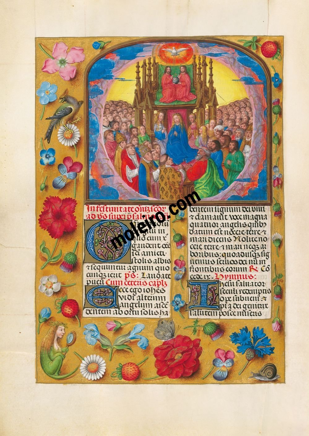 Brevier von Isabella der Katholischen f. 477v, Das Hochfest Allerheiligen
