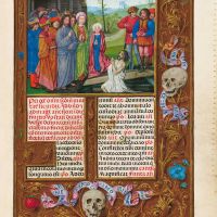 f. 481r, The Resurrection of Lazarus