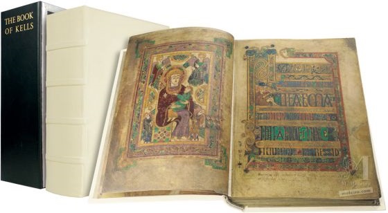 El Libro de Kells (Book of Kells) Trinity College Library, Dublín 