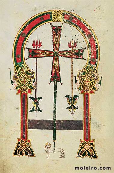 Mappe mit 6 Kunstdrucken aus dem Beatus von Liébana, Kodex aus Santo Domingo de Silos