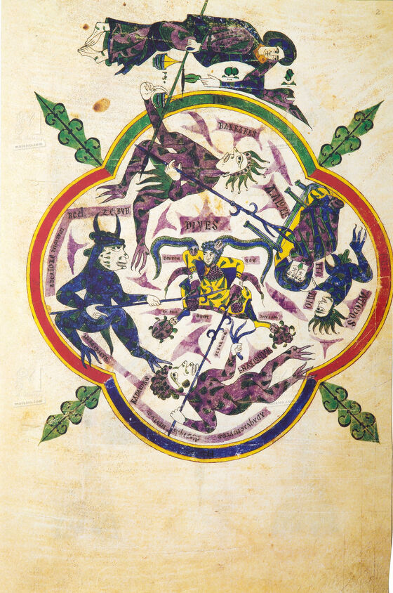Cartella di 6 lamine del Beato di Liebana, codice di San Domenico di Silos.  