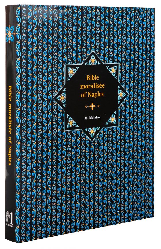 Bible moralisée aus Neapel Foto des Buchdeckels des Kunstbuchs der Bible moralisée aus Neapel.