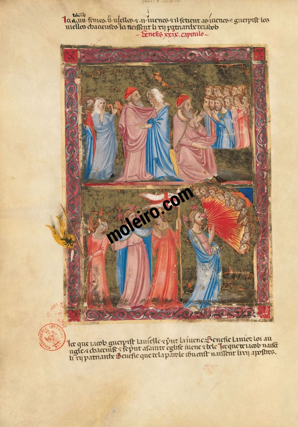 Bible moralisée aus Neapel f. 21v