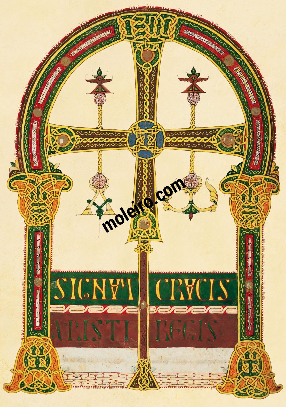 Beato di Silos f.  3v, Croce di Oviedo