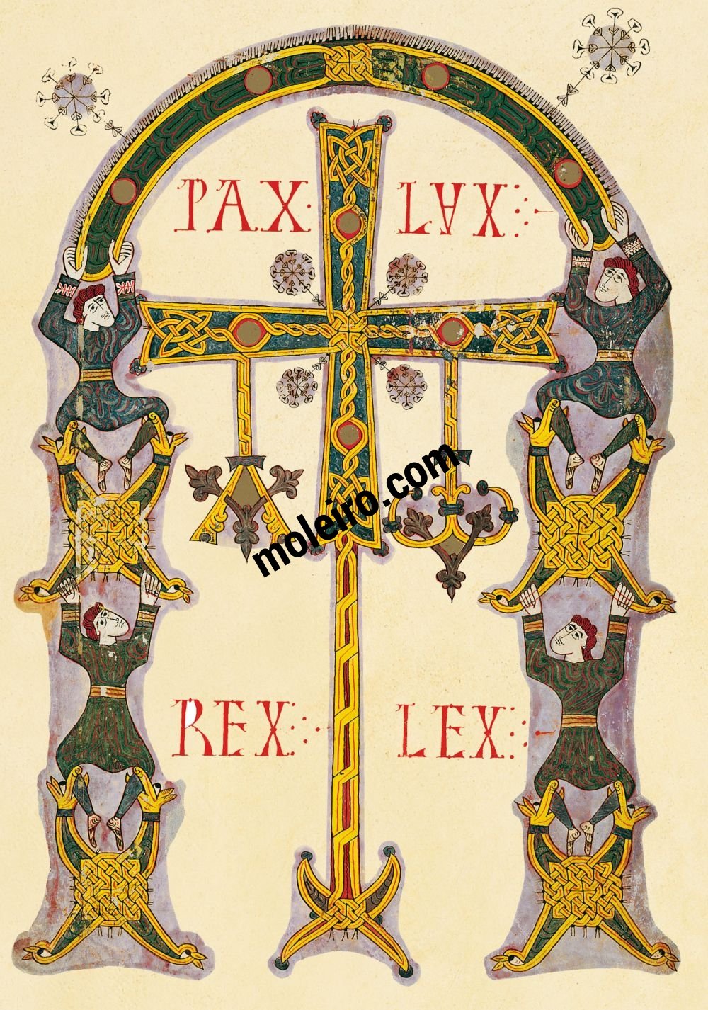 Beato di Silos f.  5v, Croce di Oviedo