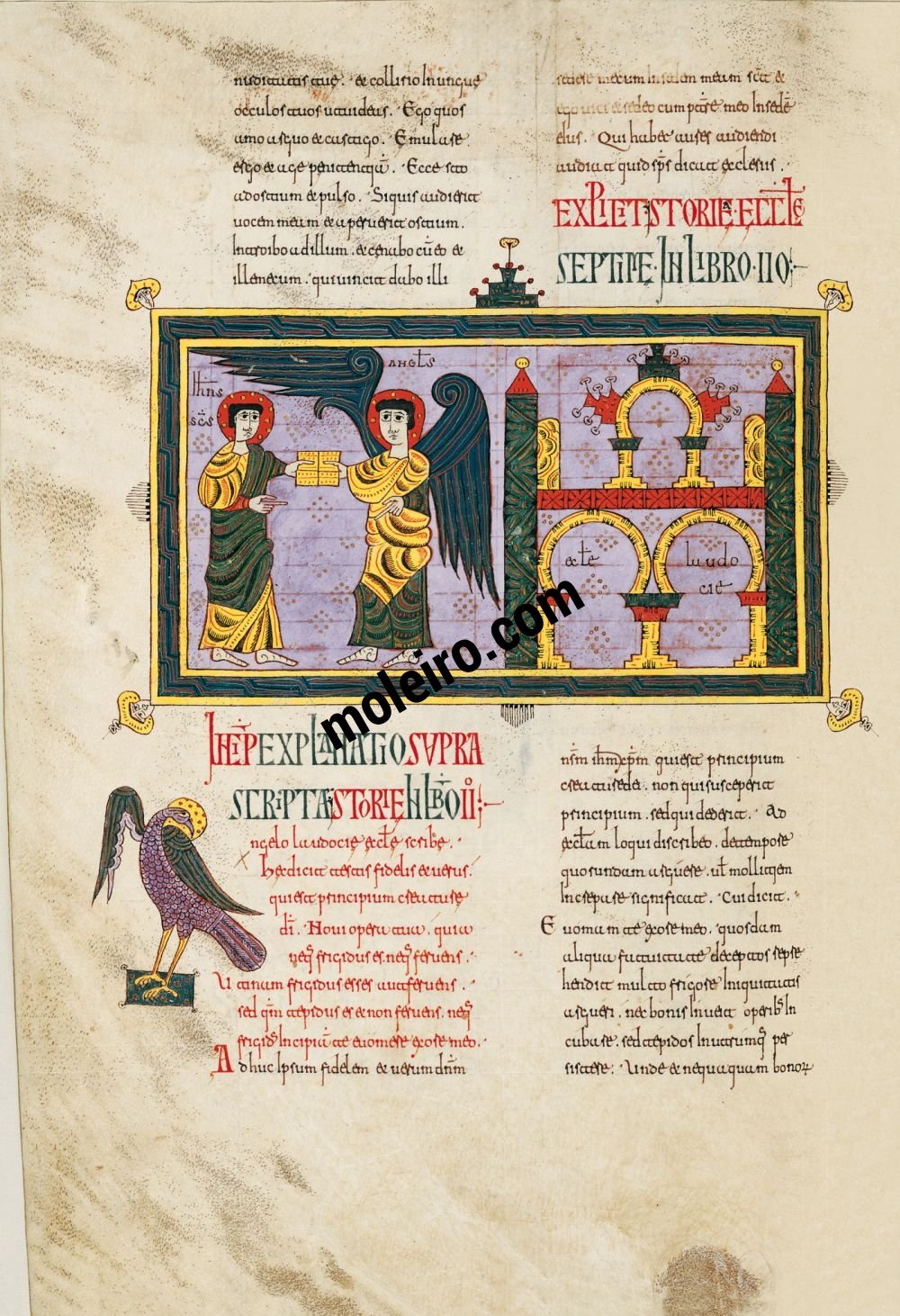 Beato di Silos f.  77v, Il messaggio alla Chiesa di Laodicea
