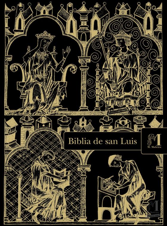 Mappe mit 2 Kunstdrucken aus der Bibel Ludwigs des Heiligen: Exodus 