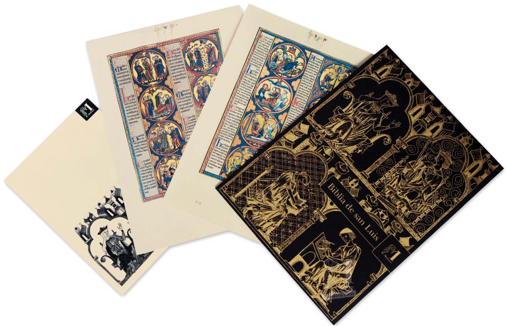 Sélection de deux feuillets de la Bible de Saint Louis: l’Exode 