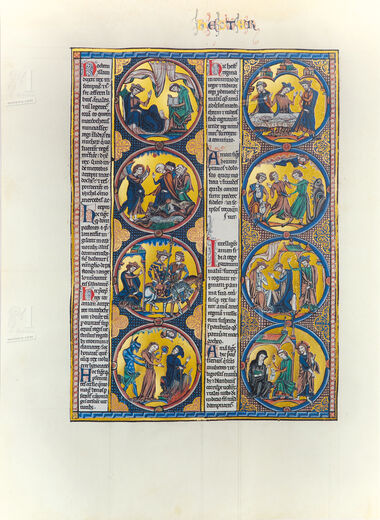 Pasta com 2 lâminas da Bíblia de São Luís: Êxodo 2 lâminas quase-originais